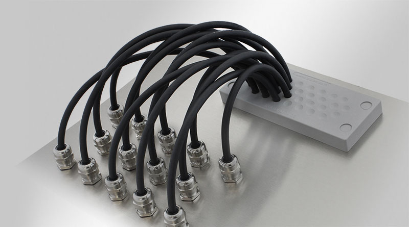 KEL-DPU-BS | Plaques passe-câbles avec coupe-feu (selon EN 45545-3)